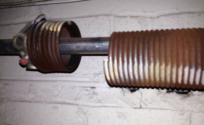 Broken torsion spring